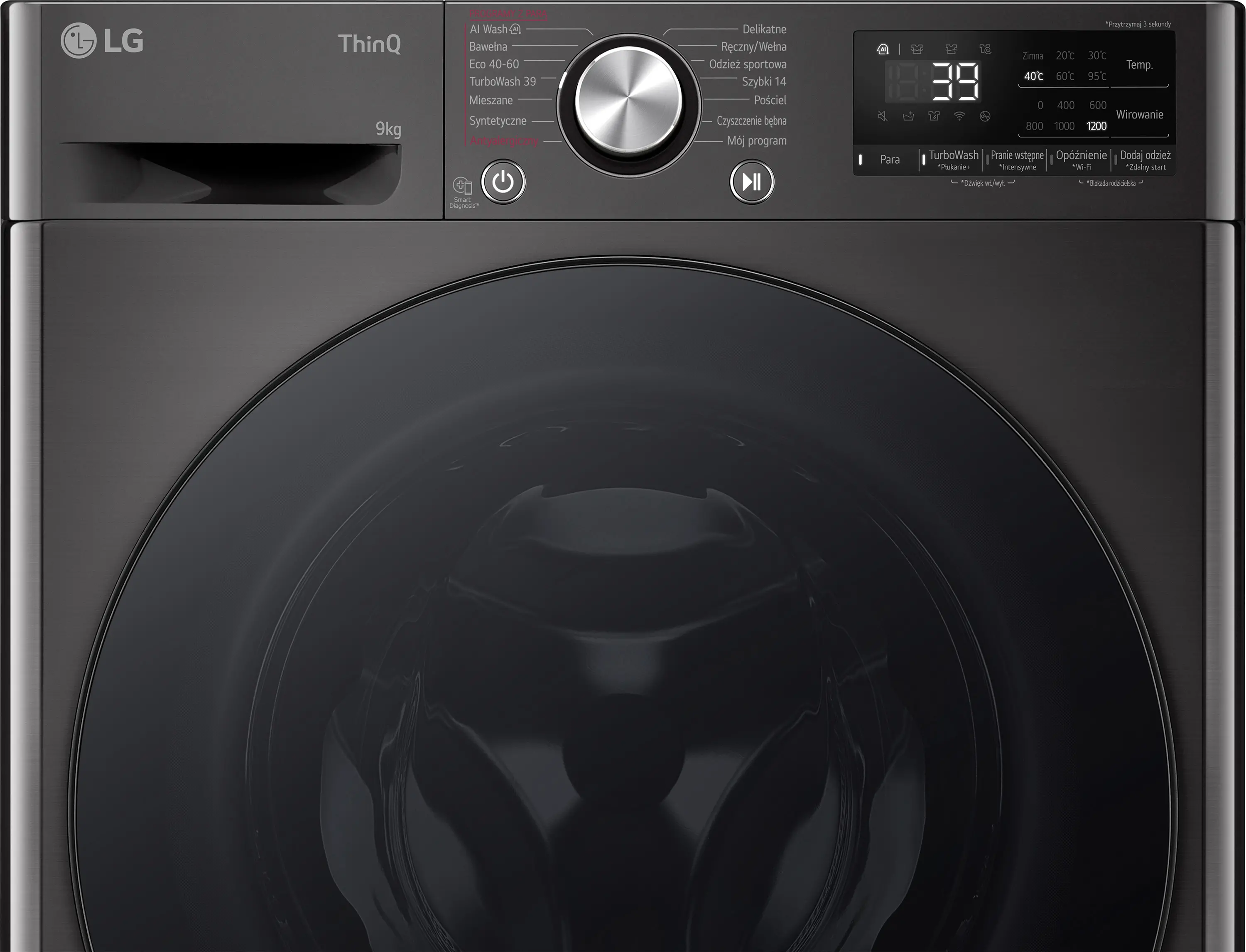 Pralka LG Vivace R700 F2W9S72YZ Slim 9kg 1200obr/min Zdalne sterowanie