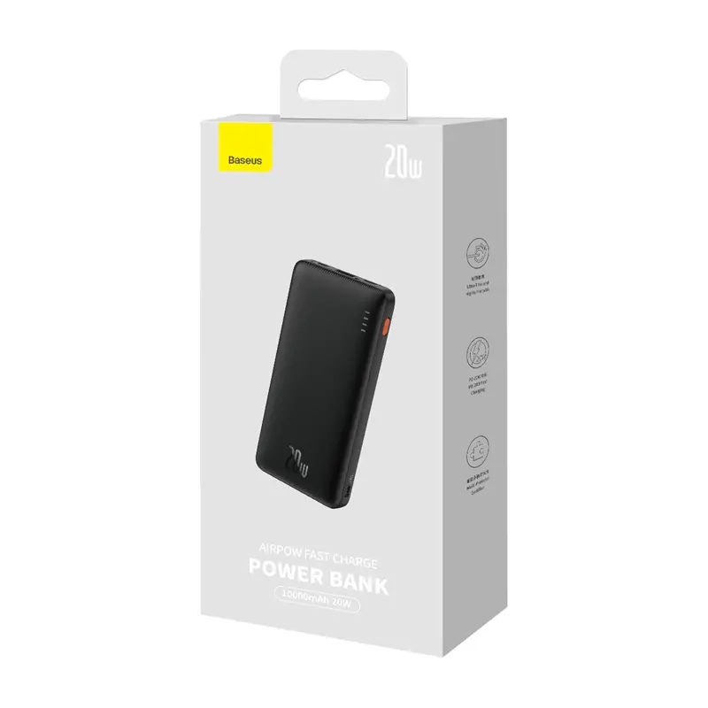 Powerbank Baseus PPQD090001 Airpow 10000mAh 20W Czarny