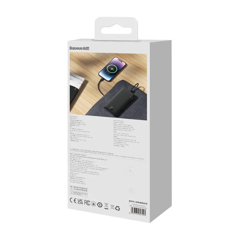 Powerbank Baseus PPQD090001 Airpow 10000mAh 20W Czarny