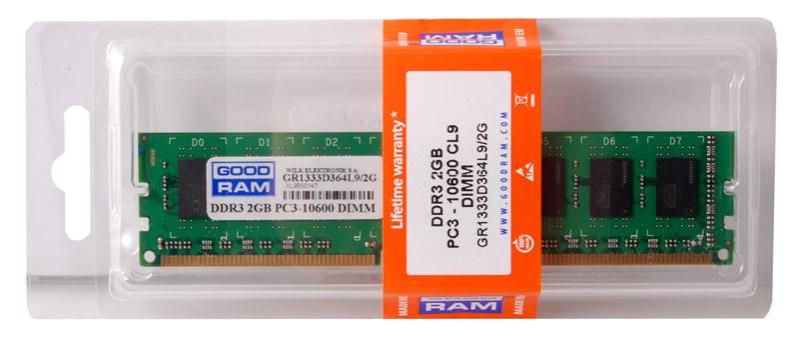 Pamięć RAM GoodRam DDR3 2GB PC1333 CL9