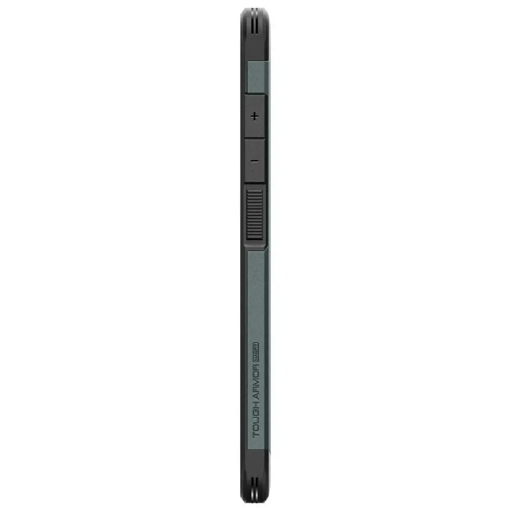 Etui Spigen Tough Armor MagSafe do Galaxy S25 Ultra Zielony