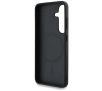 Etui Guess 4G Round Patch Classic Logo MagSafe do Galaxy S25 Niebieski