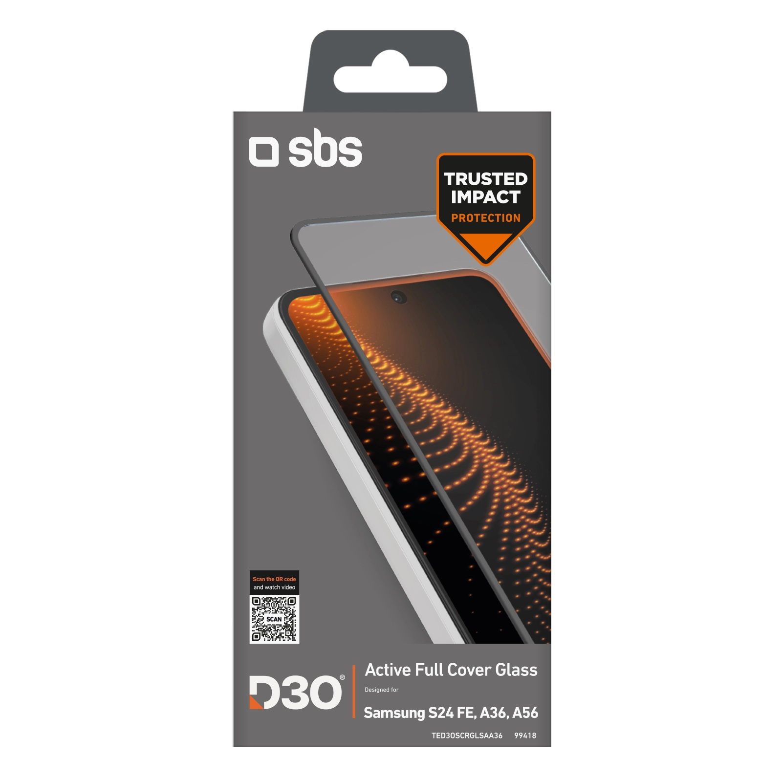 Szkło hartowane SBS D3O do Galaxy A36/S24 FE/A56