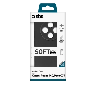 Etui SBS Instinct do Xiaomi Note 14C/POCOC75 Czarny