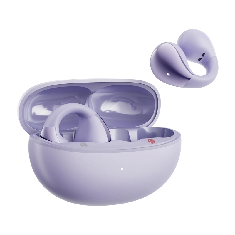 Słuchawki bezprzewodowe QCY Crossky Clip C30 Z klipsem na ucho Bluetooth 5.4 Fioletowy