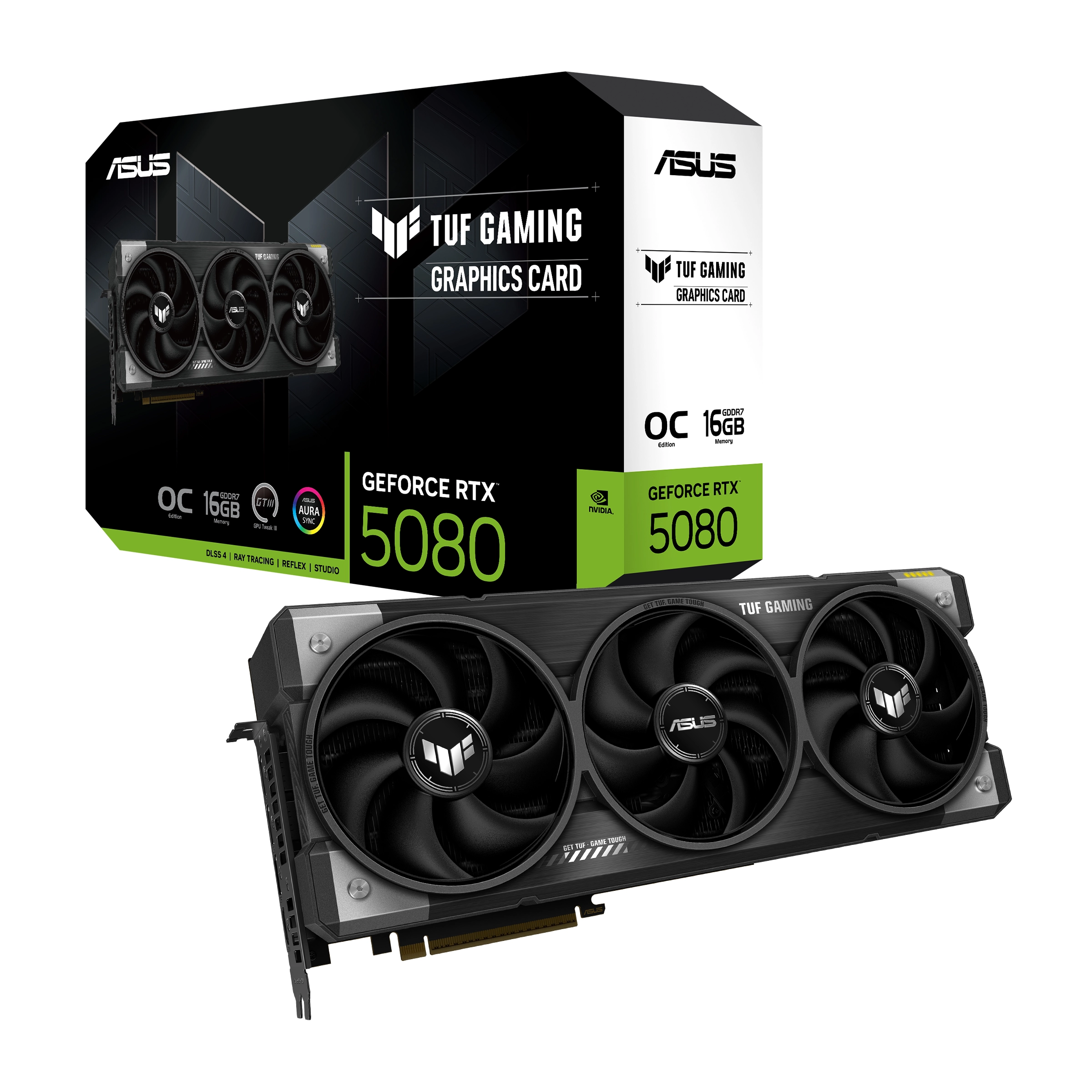 Karta graficzna ASUS TUF Gaming GeForce RTX 5080 OC Edition 16GB GDDR7 256bit DLSS 4