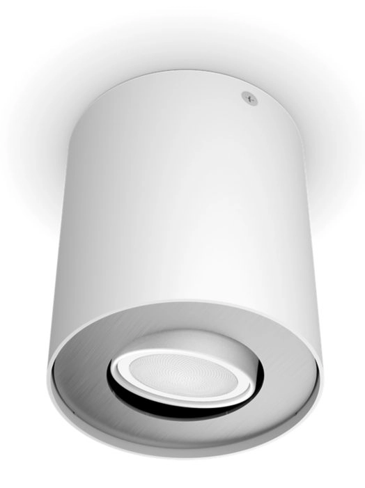 Oświetlenie punktowe Philips Hue White Ambiance Pillar - moduł przedłużający Biały