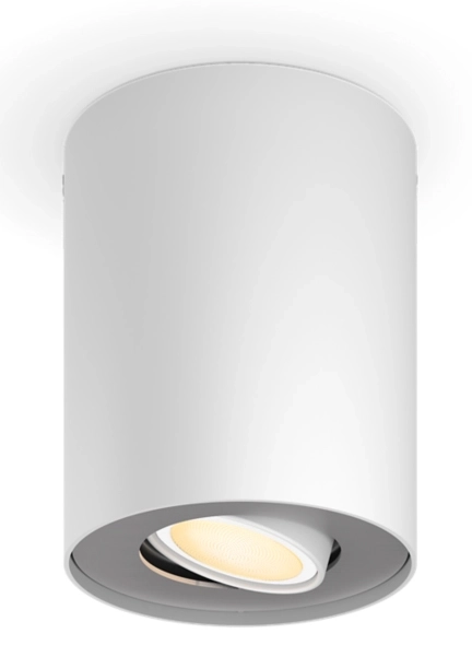 Oświetlenie punktowe Philips Hue White Ambiance Pillar - moduł przedłużający Biały