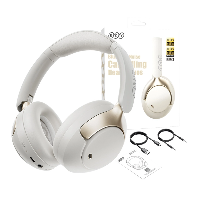 Słuchawki bezprzewodowe QCY H3 Pro ANC Nauszne Bluetooth 5.4 Biały