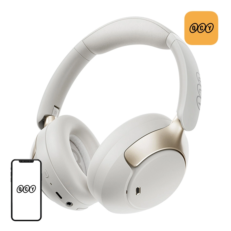 Słuchawki bezprzewodowe QCY H3 Pro ANC Nauszne Bluetooth 5.4 Biały