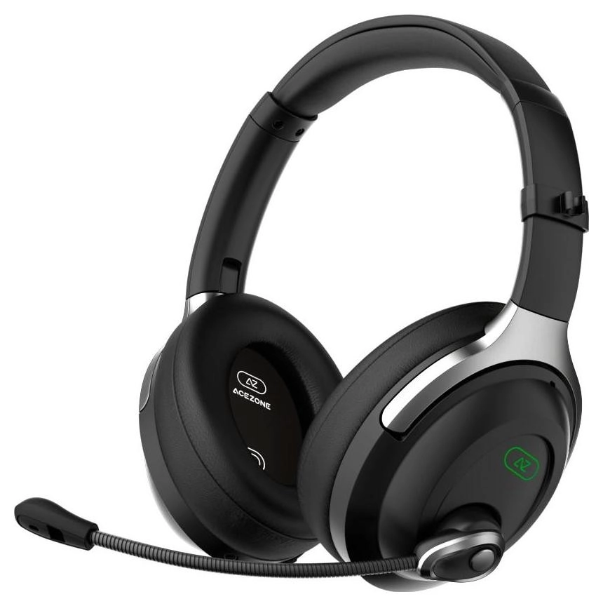 Słuchawki bezprzewodowe z mikrofonem AceZone A-Spire Wireless ANC Nauszne Czarny