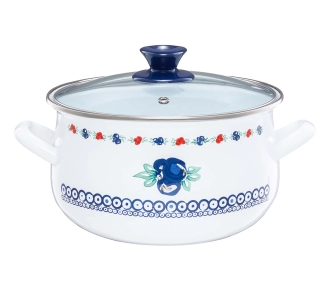 Garnek Emalia Olkusz Kalina Indukcja stal węglowa 2l