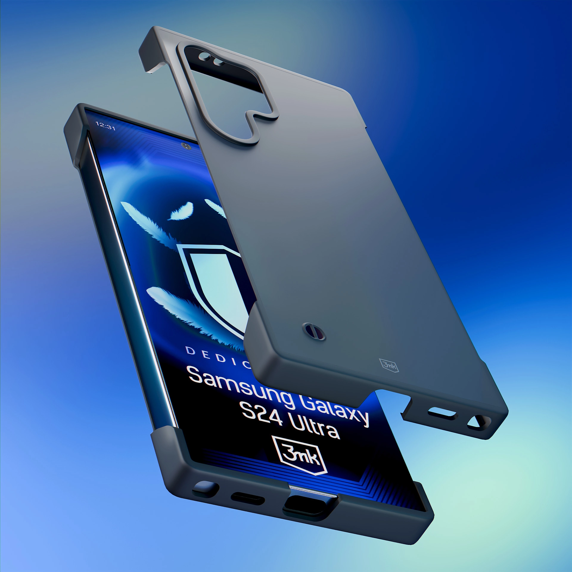 Etui 3mk Just20g Clear Case do Galaxy S24 Ultra Czarny