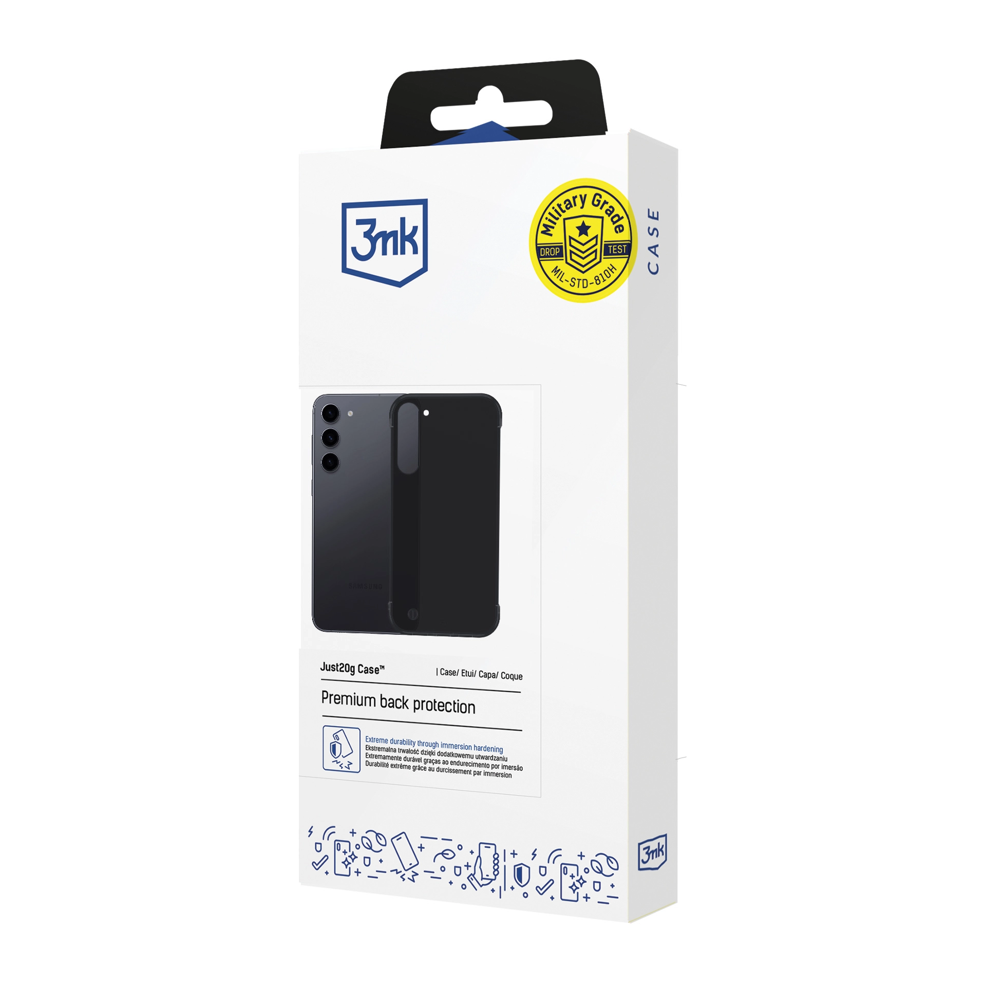 Etui 3mk Just20g Matt Case do Galaxy S23 Czarny