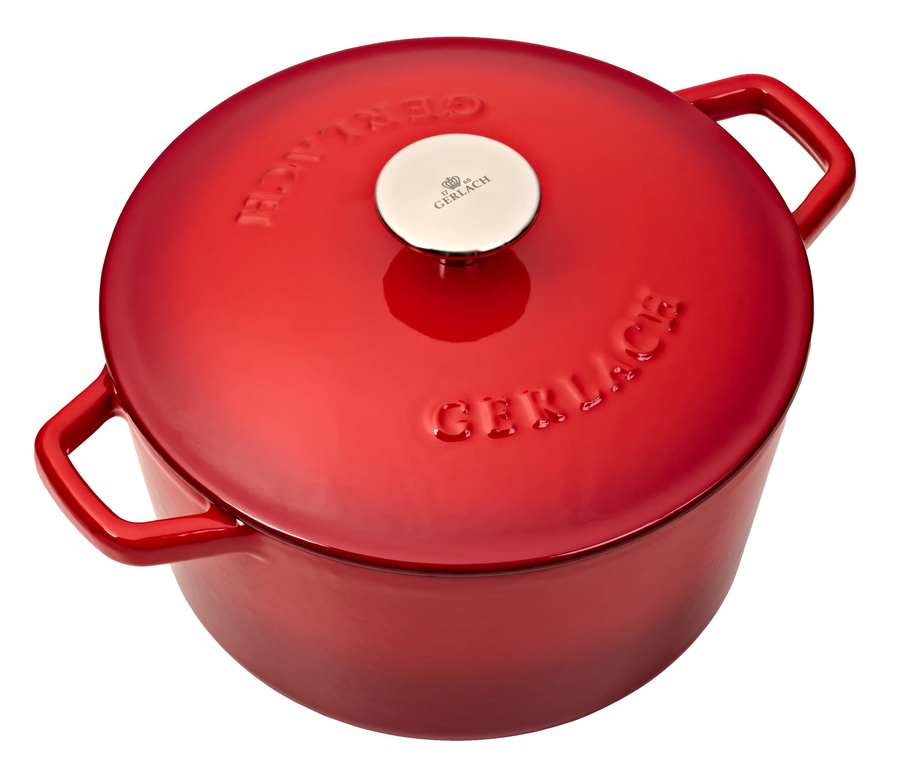 Garnek Gerlach Natur Iron Indukcja Żeliwo 3l Czerwony