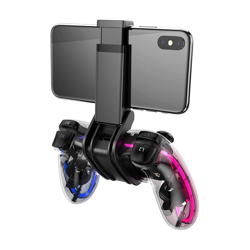 Pad Havit G180BT z uchwytem na telefon do PC, PS4, Android, iOS Bezprzewodowy Przezroczysty