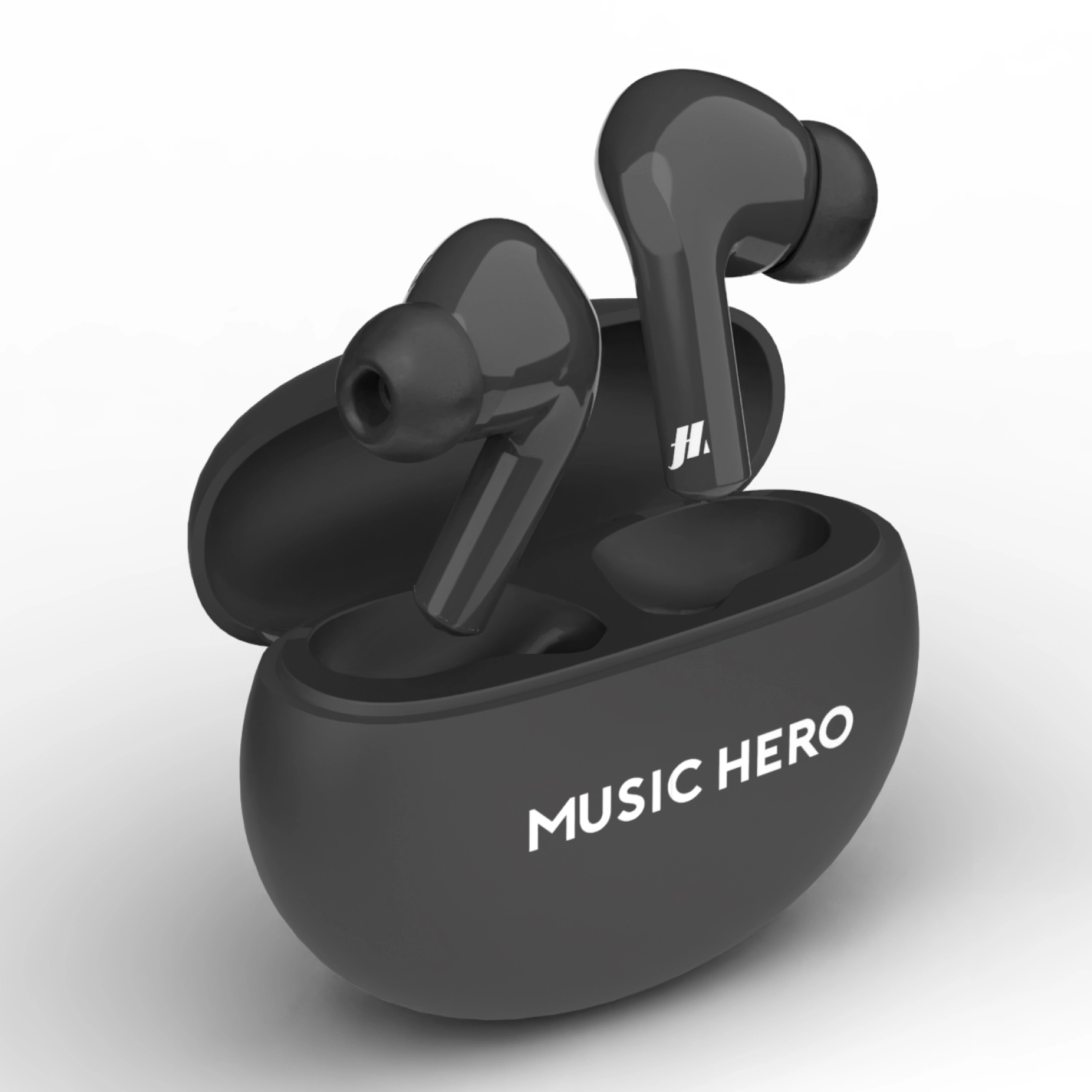 Słuchawki bezprzewodowe Music Hero TWS X-BEAT Dokanałowe Bluetooth Czarny