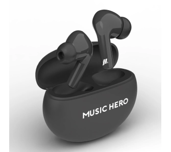 Słuchawki bezprzewodowe Music Hero TWS X-BEAT Dokanałowe Bluetooth Czarny