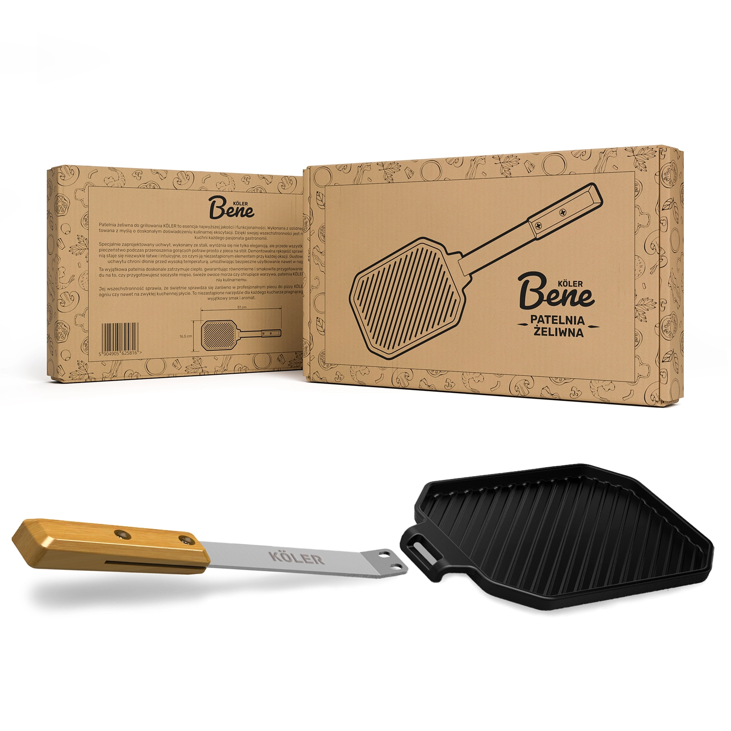 Patelnia grillowa Koler Bene KBA-03