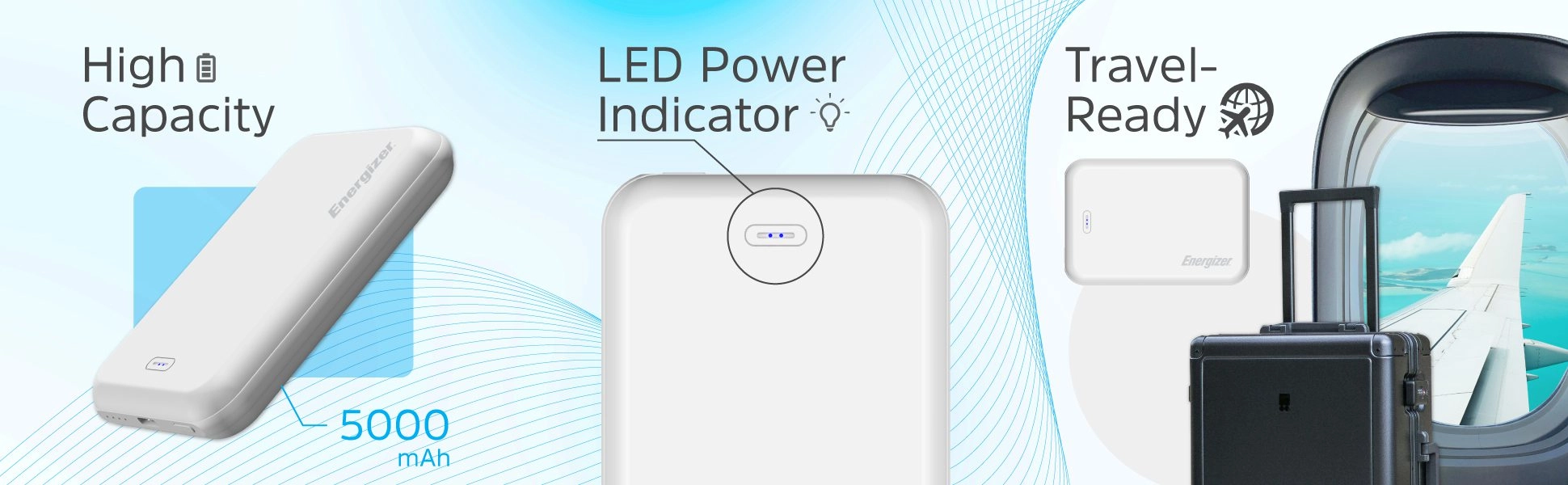 Powerbank Energizer QM5000 5000mAh 15W Biały