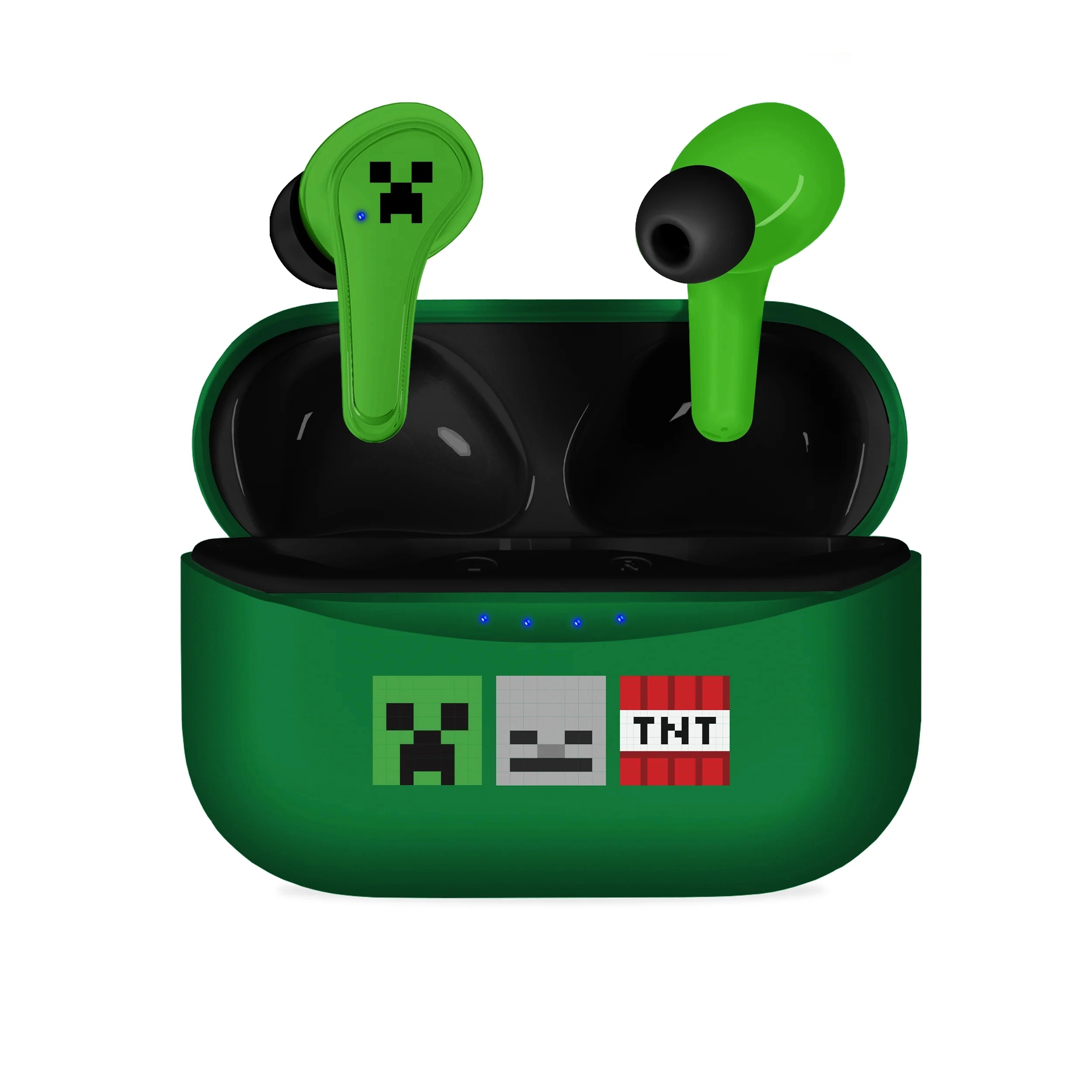 Słuchawki bezprzewodowe OTL Technologies Minecraft TWS Earphones Dla Dzieci Dokanałowe Bluetooth 5.3 Zielony