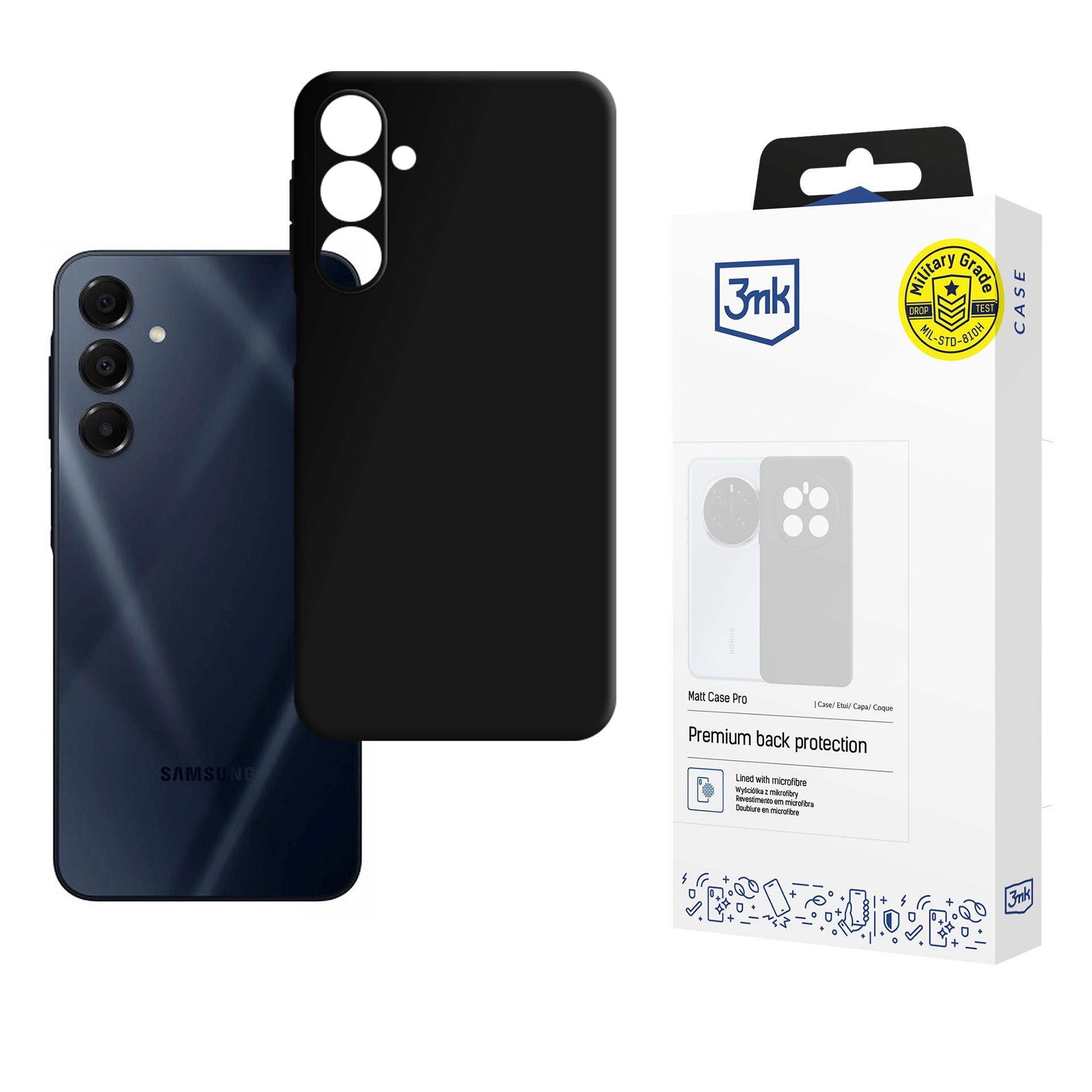 Etui 3mk Matt Case Pro do Galaxy A16 Czarny