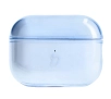 Etui na słuchawki Bizon Elastyczne z karabińczykiem do Airpods Pro 2 Przezroczysto-niebieskie