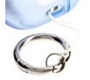 Etui na słuchawki Bizon Elastyczne z karabińczykiem do Airpods Pro 2 Przezroczysto-niebieskie