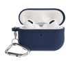 Etui na słuchawki Bizon Silikonowe z karabińczykiem do AirPods Pro 2 Niebieski