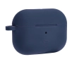 Etui na słuchawki Bizon Silikonowe z karabińczykiem do AirPods Pro 2 Niebieski