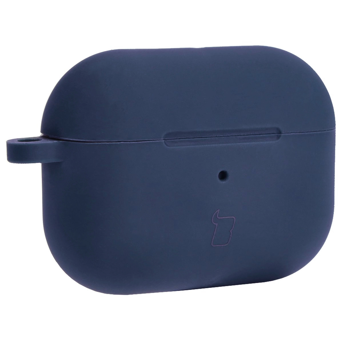 Etui na słuchawki Bizon Silikonowe z karabińczykiem do AirPods Pro 2 Niebieski