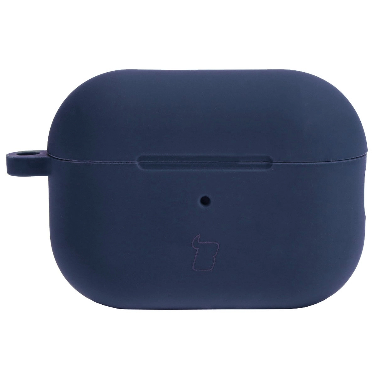 Etui na słuchawki Bizon Silikonowe z karabińczykiem do AirPods Pro 2 Niebieski