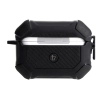 Etui na słuchawki Bizon z karabińczykiem Armor do Airpods Pro 2 Czarny