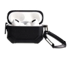 Etui na słuchawki Bizon z karabińczykiem Armor do Airpods Pro 2 Czarny