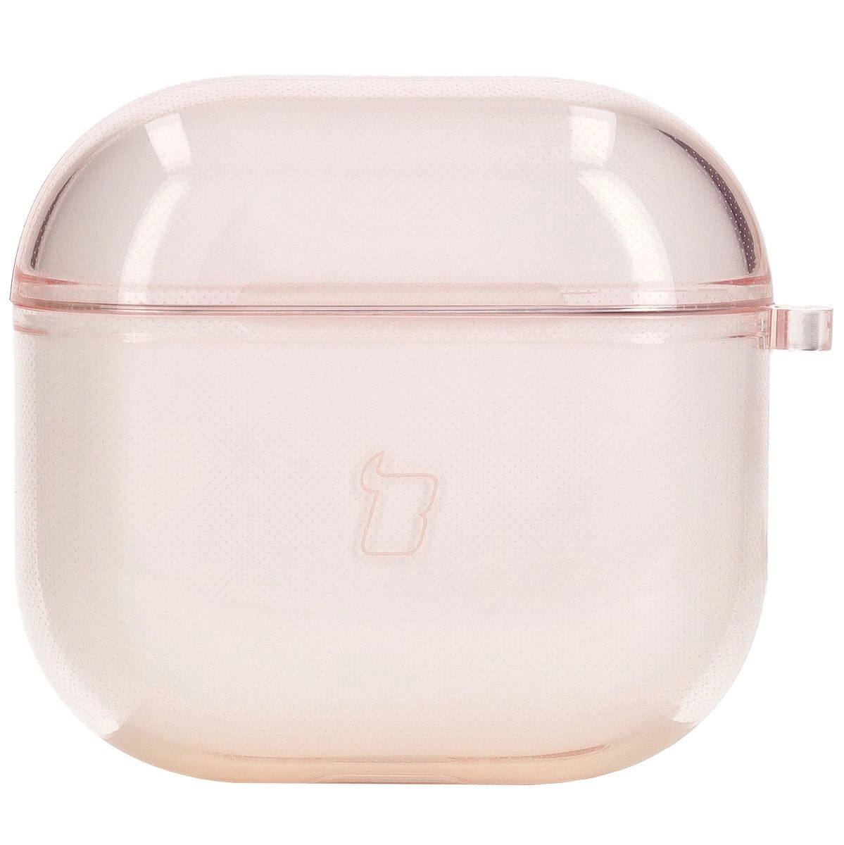 Etui na słuchawki Bizon Case Headphone Clear do AirPods 4 Przeźroczysto-różowy