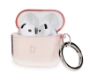 Etui na słuchawki Bizon Case Headphone Clear do AirPods 4 Przeźroczysto-różowy