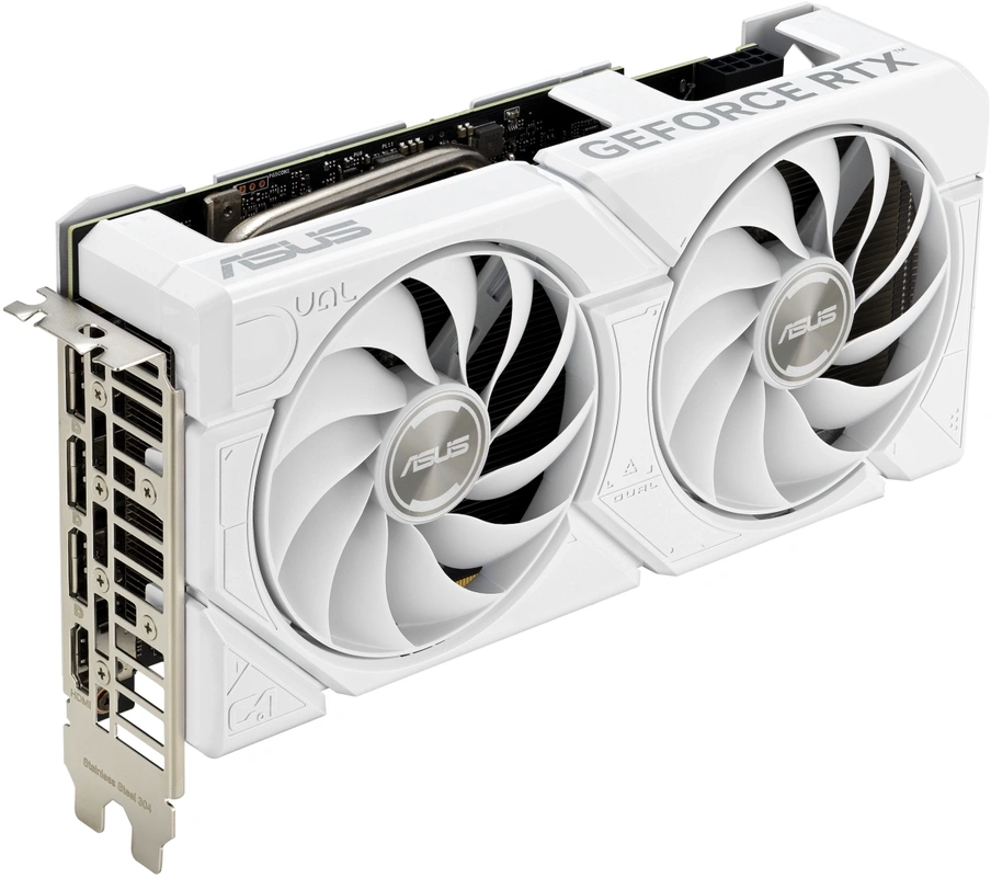 Karta graficzna ASUS Dual GeForce RTX 4060 EVO White OC Edition 8GB GDDR6 128bit DLSS 3