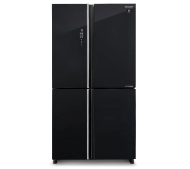 Sharp SJ-GP780D-BK Pełny No Frost 183cm Szuflada z kontrolą wilgotności Czarne szkło