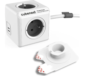 Kostka Cubenest PowerCube Extended PC435 USB PD 35W 1,5m Szary