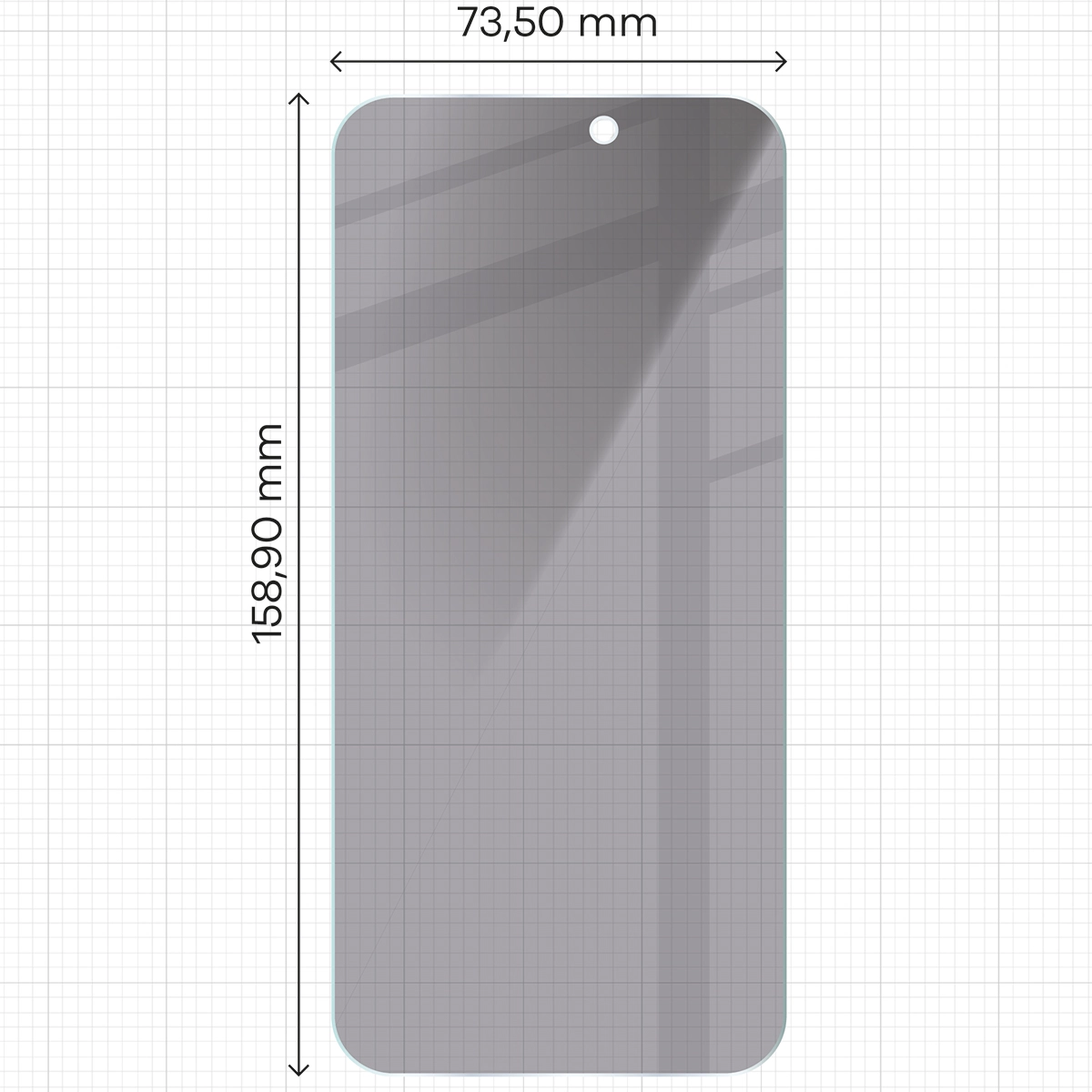 Szkło hartowane Bizon prywatyzujące Clear Shadow do iPhone 16 Pro Max Przyciemniane
