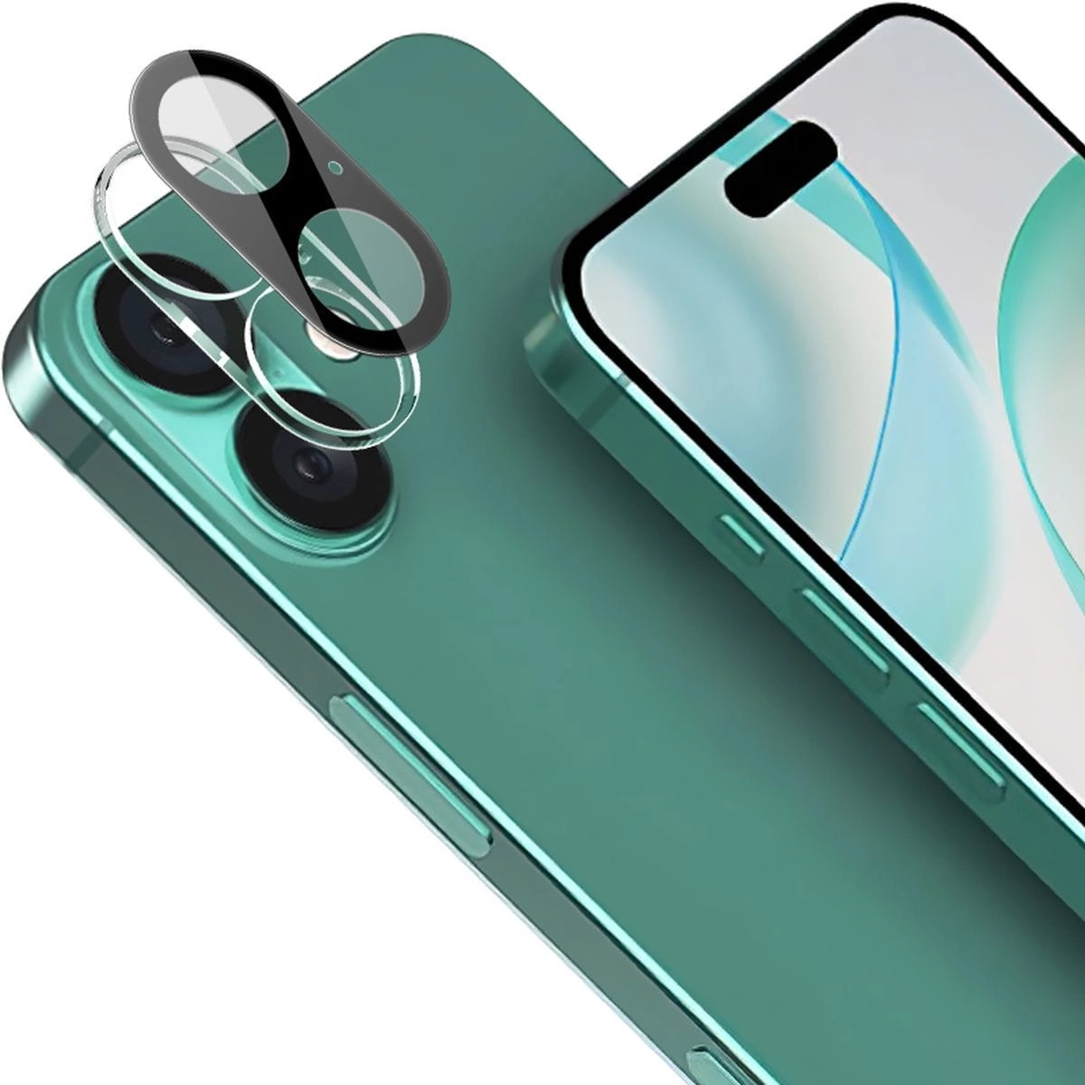 Szkło ochronne Bizon na aparat Lens do iPhone 16/16 Plus 2 sztuki