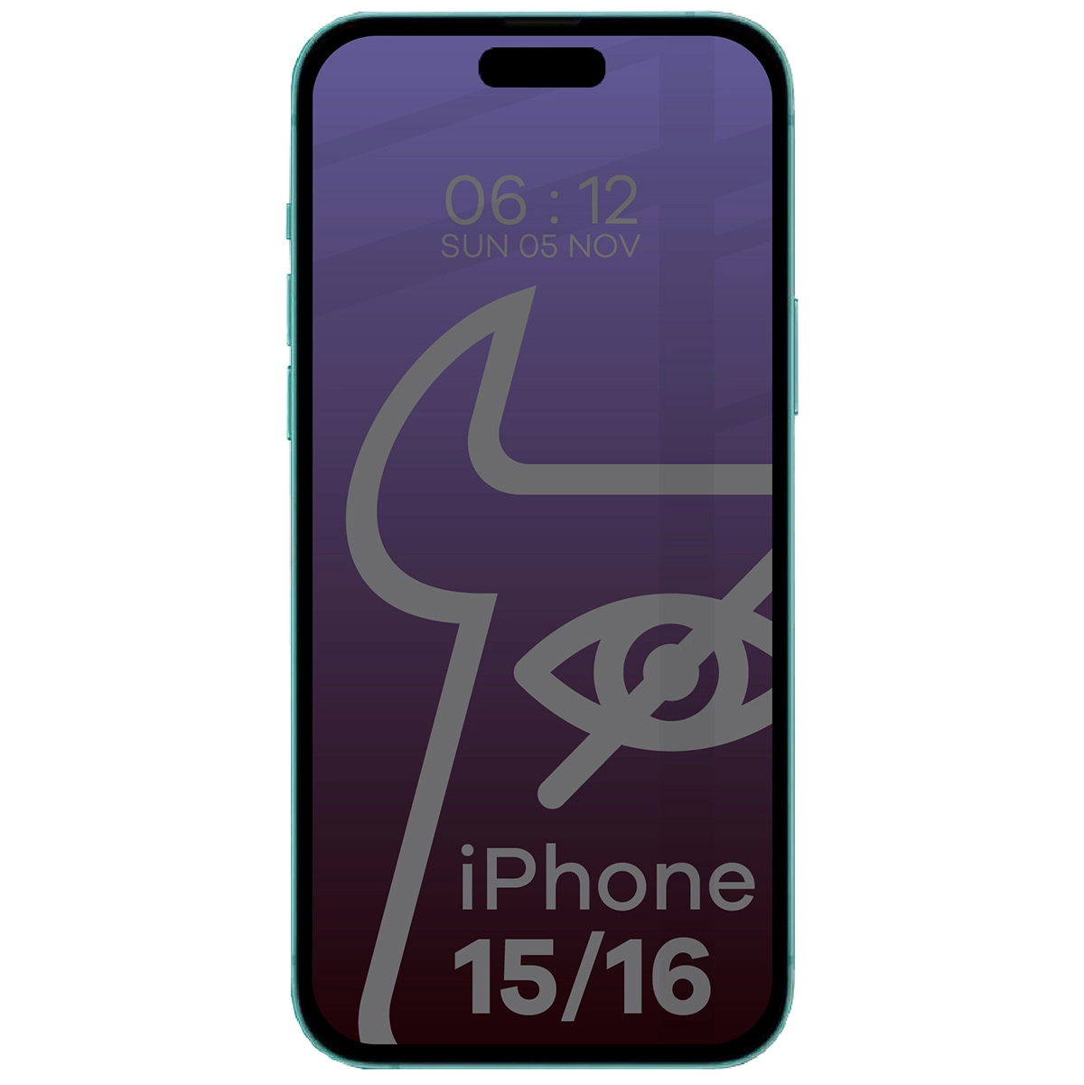 Szkło hartowane Bizon prywatyzujące pełne Edge Shadow do iPhone 16/15 Przyciemniane