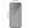 Szkło hartowane Bizon prywatyzujące pełne Edge Shadow do iPhone 16/15 Przyciemniane
