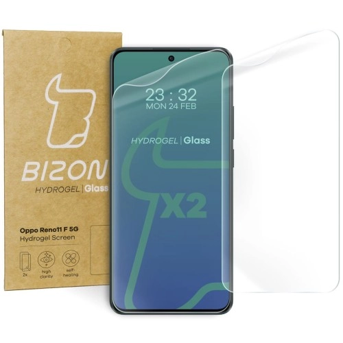 Folia hydrożelowa Bizon na ekran Hydrogel Front do Oppo Reno11 F 5G 2 sztuki