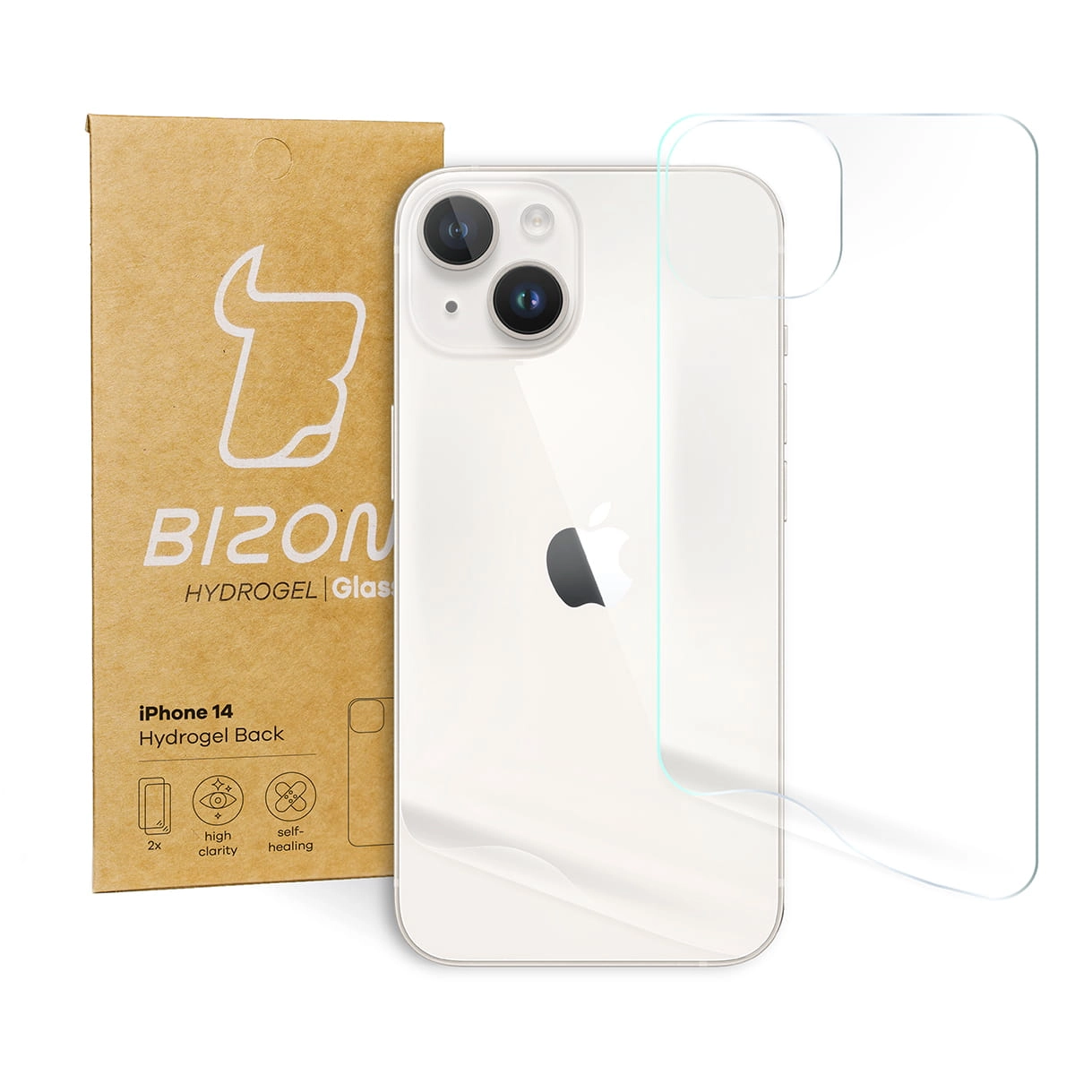 Folia hydrożelowa Bizon na tył Hydrogel do iPhone 14 2 sztuki
