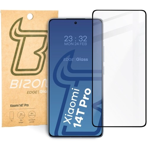 Szkło hartowane Bizon pełne Edge 2 do Xiaomi 14T Pro