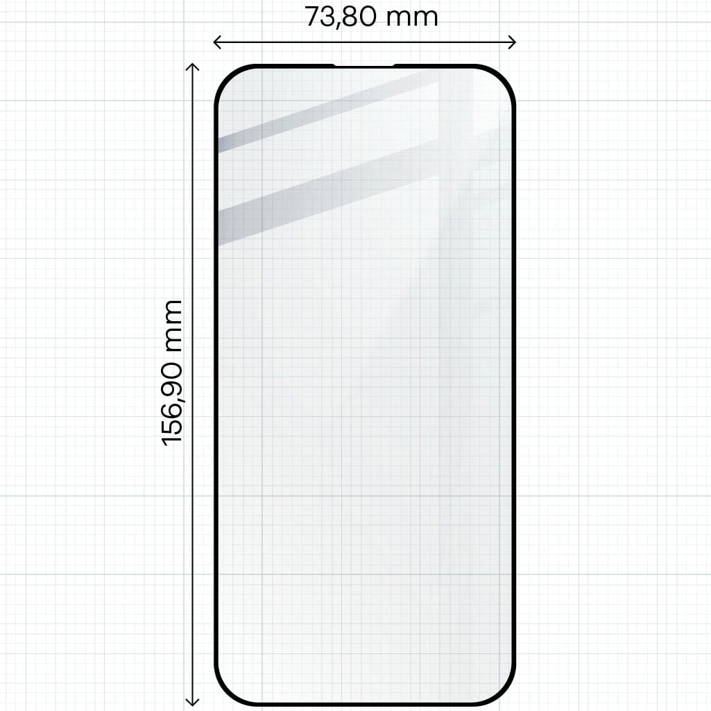 Szkło hartowane Bizon pełne Edge 2 do iPhone 15 Pro Max