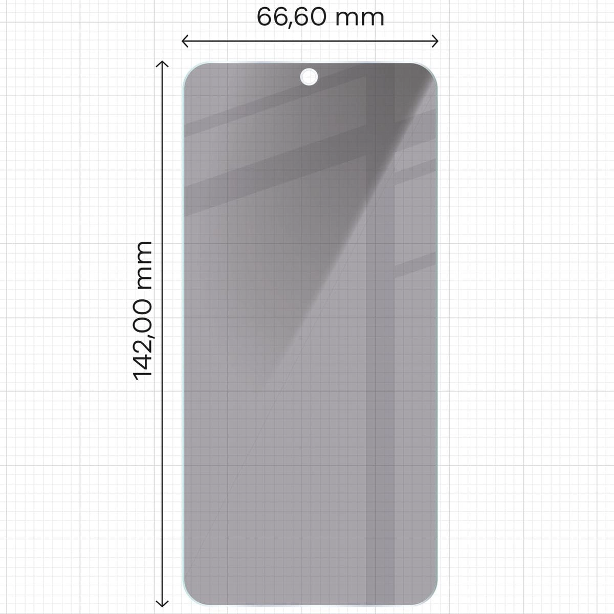 Szkło hartowane Bizon prywatyzujące Clear Shadow do Galaxy S23 Przyciemniane