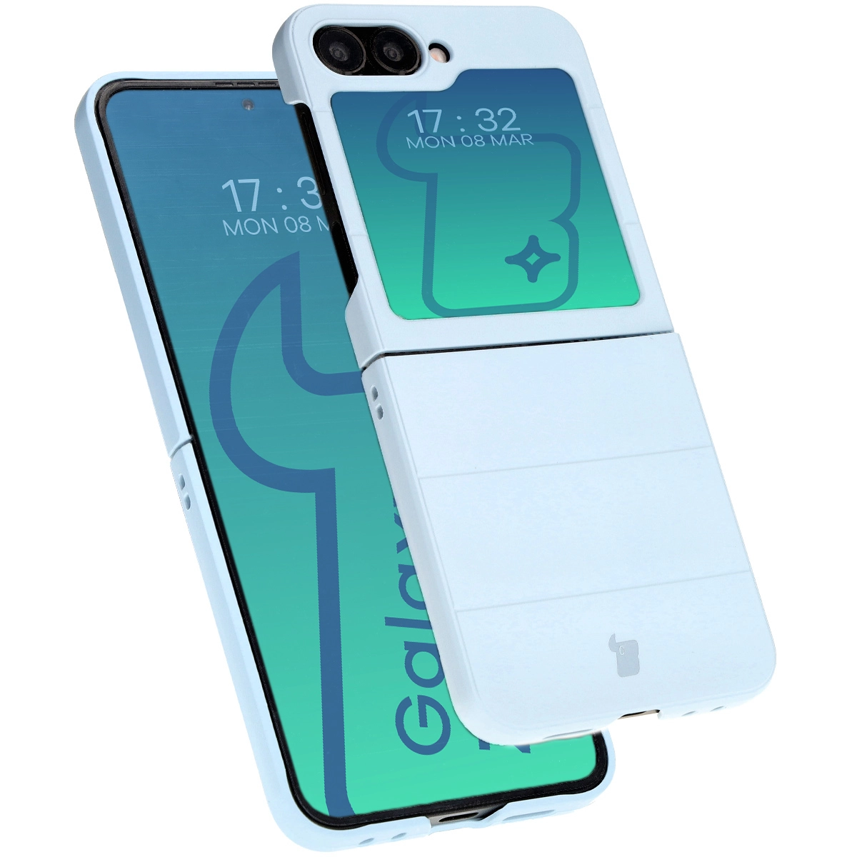 Etui Bizon Tur do Samsung Galaxy Z Flip6 Light Blue