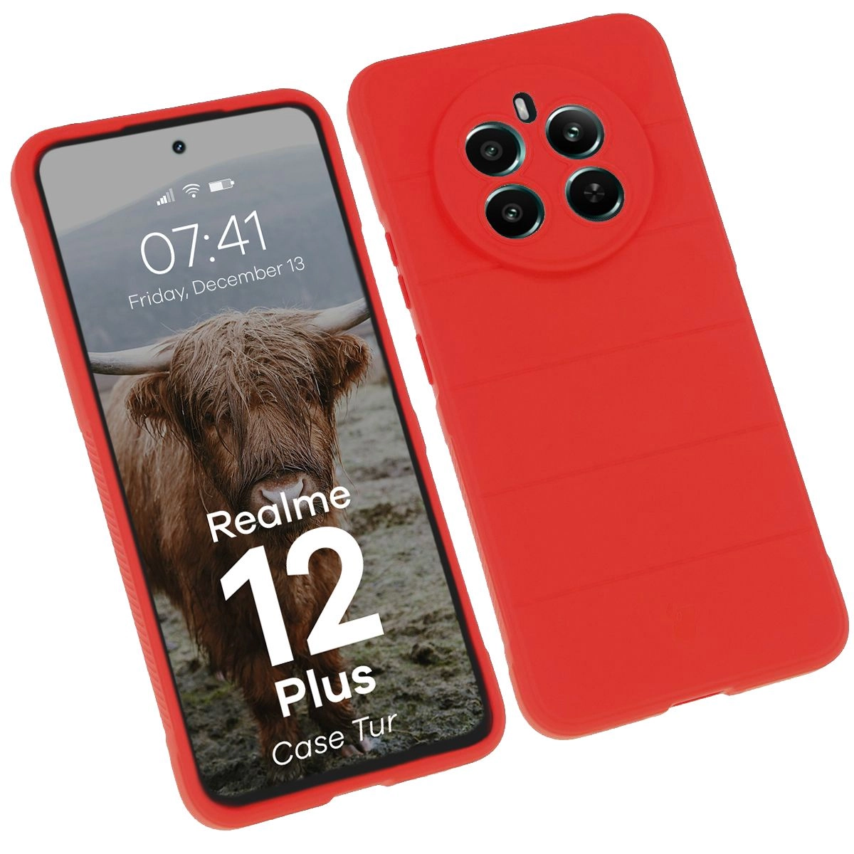 Etui Bizon Tur do Realme 12+ Red